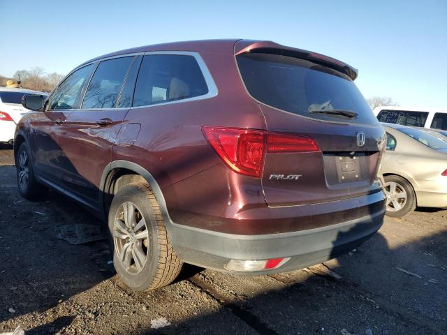 5FNYF6H56HB004829 - 2017 HONDA PILOT EXL BURGUNDY photo 2