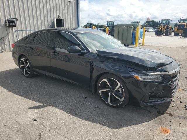 1HGCV1F30NA118137 - 2022 HONDA ACCORD SPORT BLACK photo 4
