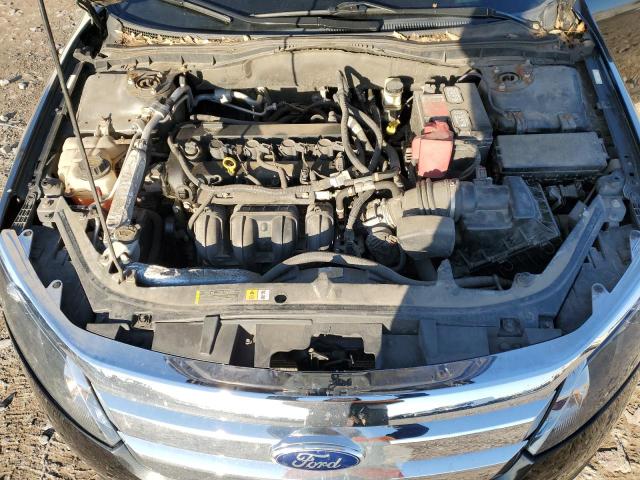 3FAHP0JA6CR363225 - 2012 FORD FUSION SEL BLACK photo 11