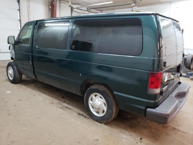 1FMNE11W17DA78513 - 2007 FORD ECONOLINE E150 WAGON GREEN photo 2