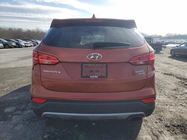 5XYZTDLB3DG006412 - 2013 HYUNDAI SANTA FE S ORANGE photo 6