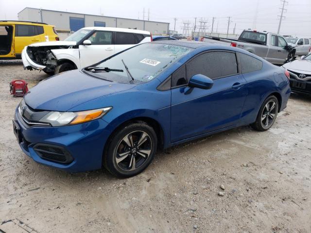 2HGFG3A82FH500601 - 2015 HONDA CIVIC EX BLUE photo 1