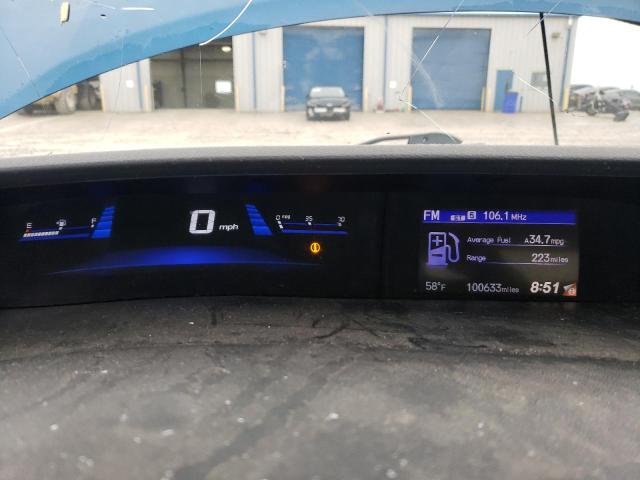 2HGFG3A82FH500601 - 2015 HONDA CIVIC EX BLUE photo 9