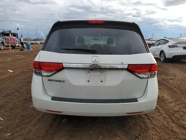 5FNRL5H62EB102767 - 2014 HONDA ODYSSEY EXL WHITE photo 6