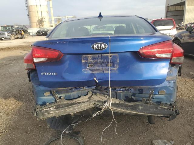 3KPFK4A79HE136153 - 2017 KIA FORTE LX BLUE photo 6