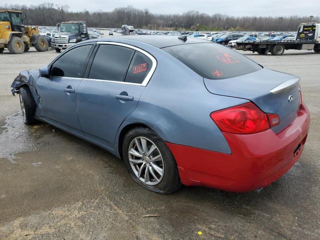 JNKBV61E08M205084 - 2008 INFINITI G35 BLUE photo 2