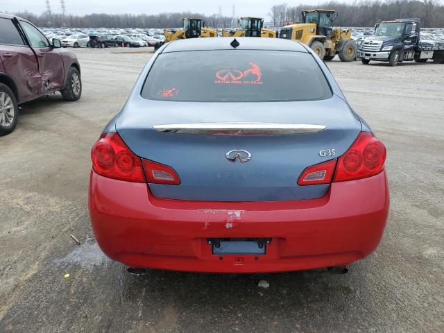 JNKBV61E08M205084 - 2008 INFINITI G35 BLUE photo 6