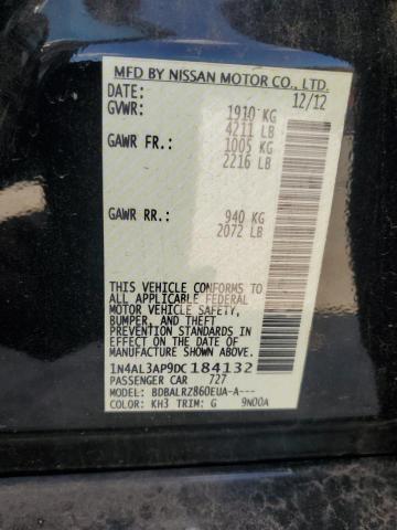 1N4AL3AP9DC184132 - 2013 NISSAN ALTIMA 2.5 黑色 照片 13