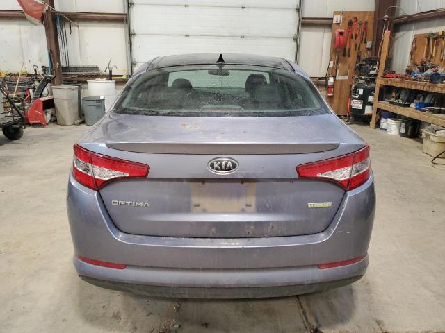 KNAGM4AD1C5011587 - 2012 KIA OPTIMA HYBRID BLUE photo 6