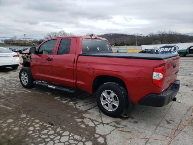 5TFRY5F19LX256498 - 2020 TOYOTA TUNDRA DOUBLE CAB SR/SR5 RED photo 2