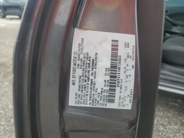 3FAFP31314R126833 - 2004 FORD FOCUS ZX3 GRAY photo 12