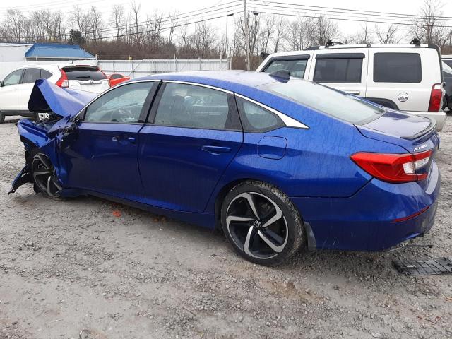 1HGCV2F37NA001368 - 2022 HONDA ACCORD SPORT BLUE photo 2