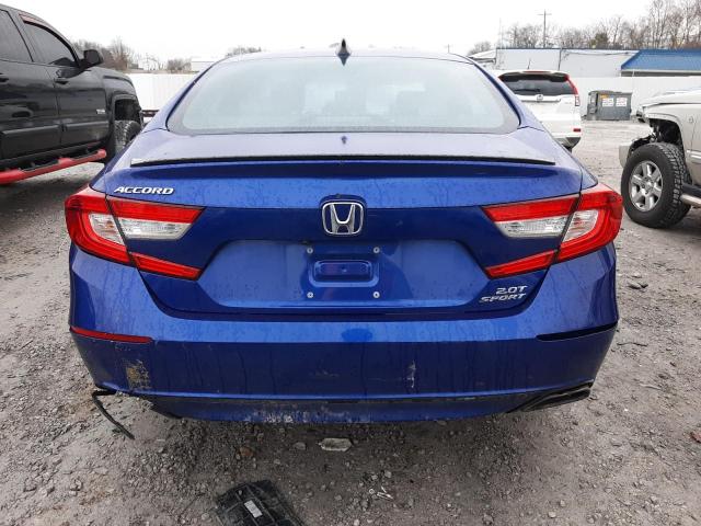 1HGCV2F37NA001368 - 2022 HONDA ACCORD SPORT BLUE photo 6