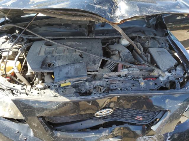 2T1BU4EE9AC469927 - 2010 TOYOTA COROLLA BASE BLACK photo 11