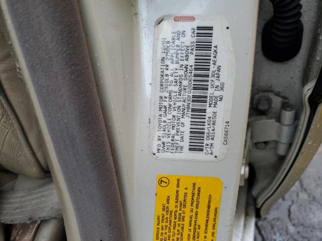 JTHBN30F020065464 - 2002 LEXUS LS 430 WHITE photo 13