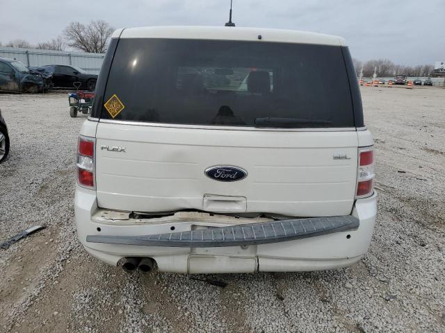 2FMGK5CC7ABD01825 - 2010 FORD FLEX SEL WHITE photo 6