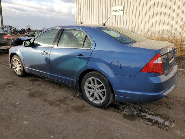 3FAHP0CGXAR340173 - 2010 FORD FUSION SEL BLUE photo 2