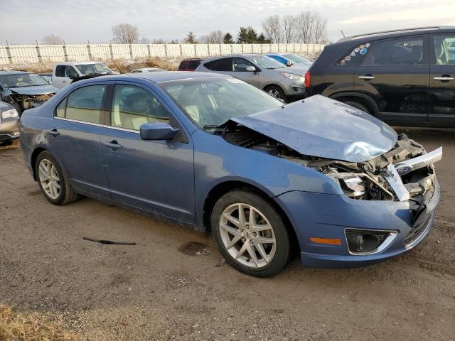 3FAHP0CGXAR340173 - 2010 FORD FUSION SEL BLUE photo 4