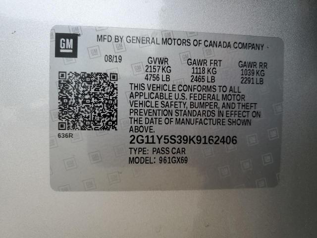 2G11Y5S39K9162406 - 2019 CHEVROLET IMPALA LS Gümüş foto 12