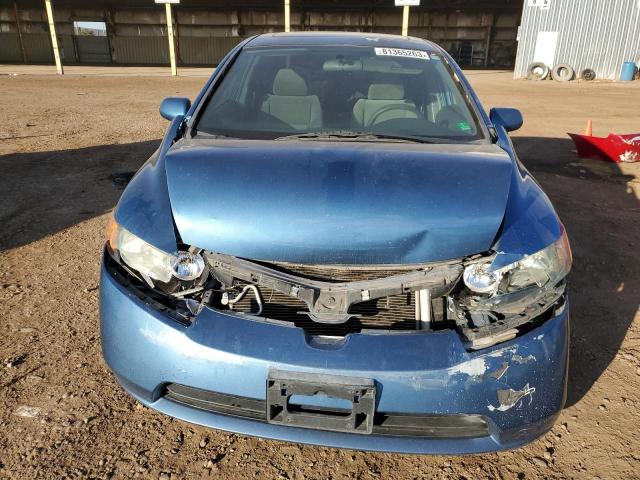 1HGFA16868L051847 - 2008 HONDA CIVIC EX BLUE photo 5