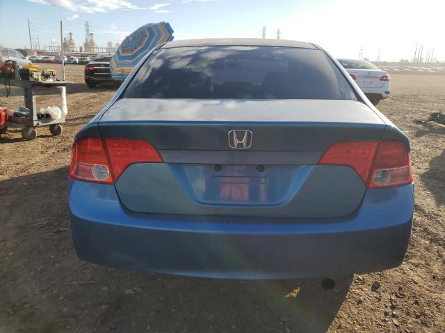 1HGFA16868L051847 - 2008 HONDA CIVIC EX BLUE photo 6