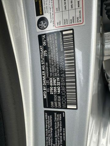 WDDUG8FB9FA127696 - 2015 MERCEDES-BENZ S 550 4MATIC SILVER photo 15