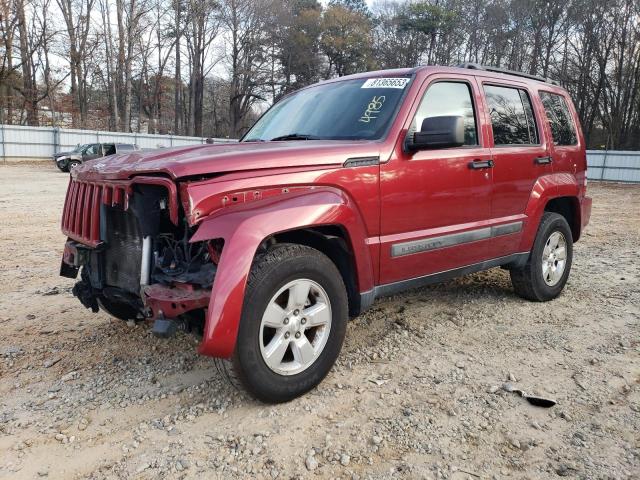 1C4PJLAK9CW104985 - 2012 JEEP LIBERTY SPORT MAROON photo 1