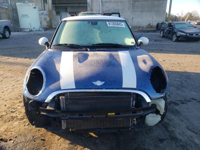 WMWMF33569TT69446 - 2009 MINI COOPER BLUE photo 5