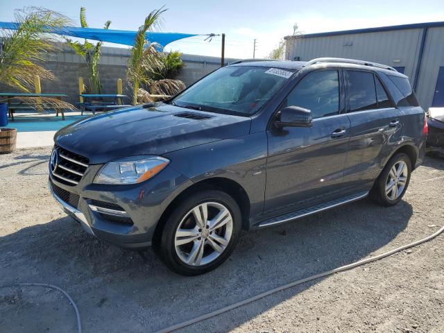 4JGDA5HB6CA042832 - 2012 MERCEDES-BENZ ML 350 4MATIC GRAY photo 1