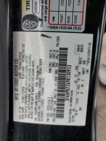 3FAHP07Z69R130953 - 2009 FORD FUSION SE BLACK photo 13