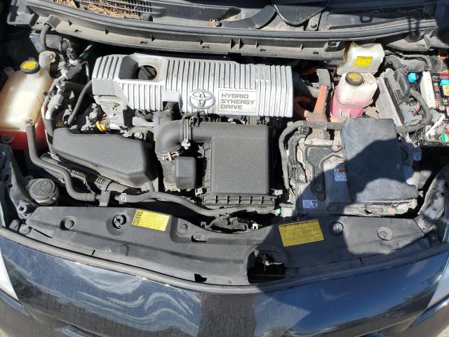 JTDKN3DU7C5442645 - 2012 TOYOTA PRIUS BLACK photo 11