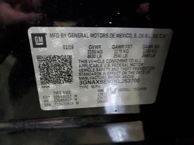 3GNAXSEV7KL263700 - 2019 CHEVROLET EQUINOX LS BLACK photo 13