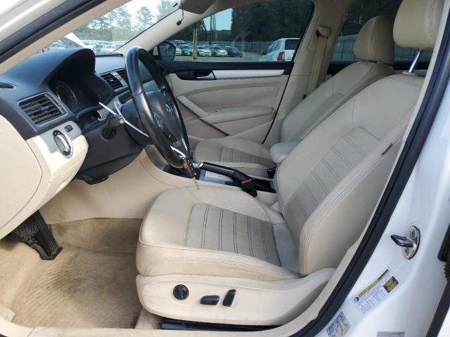 1VWBM7A32CC073997 - 2012 VOLKSWAGEN PASSAT SE Սպիտակ լուսանկար 7