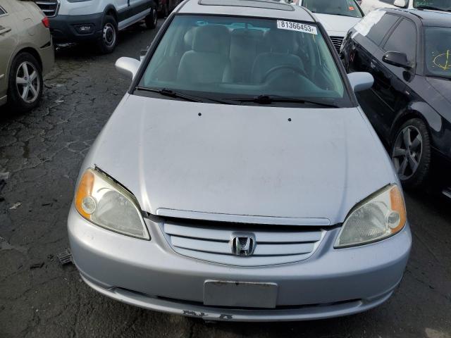 2HGES26772H517909 - 2002 HONDA CIVIC EX SILVER photo 5