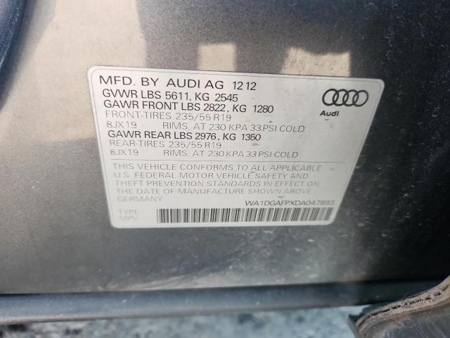 WA1DGAFPXDA047893 - 2013 AUDI Q5 PREMIUM PLUS Graphit Foto 13