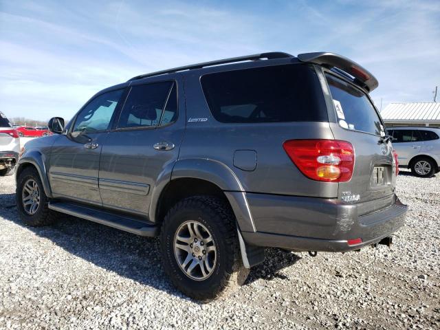 5TDZT38A14S227830 - 2004 TOYOTA SEQUOIA LIMITED GRAY photo 2