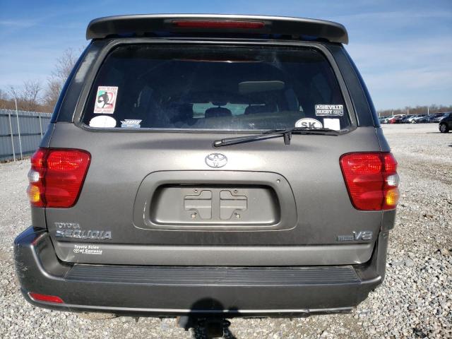 5TDZT38A14S227830 - 2004 TOYOTA SEQUOIA LIMITED GRAY photo 6