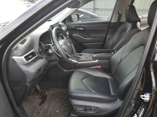 5TDGZRAH5NS133354 - 2022 TOYOTA HIGHLANDER XLE BLACK photo 7