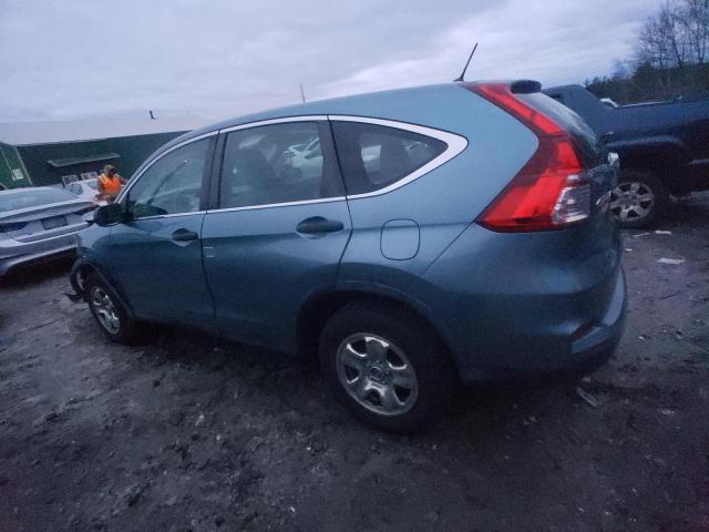 5J6RM4H33FL122404 - 2015 HONDA CR-V LX BLUE photo 2