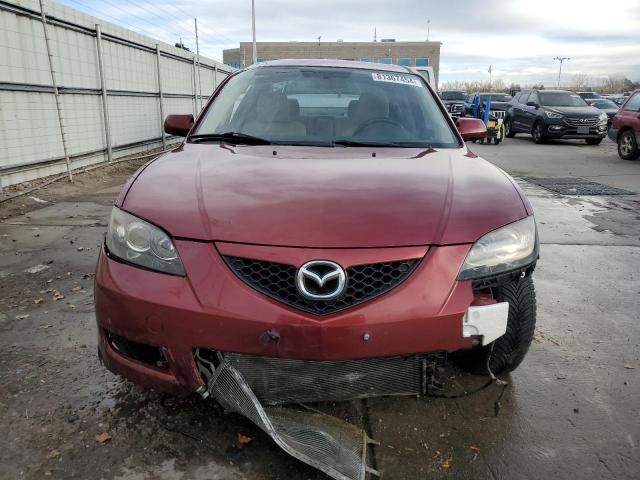 JM1BK32F181108784 - 2008 MAZDA 3 I BURGUNDY photo 5