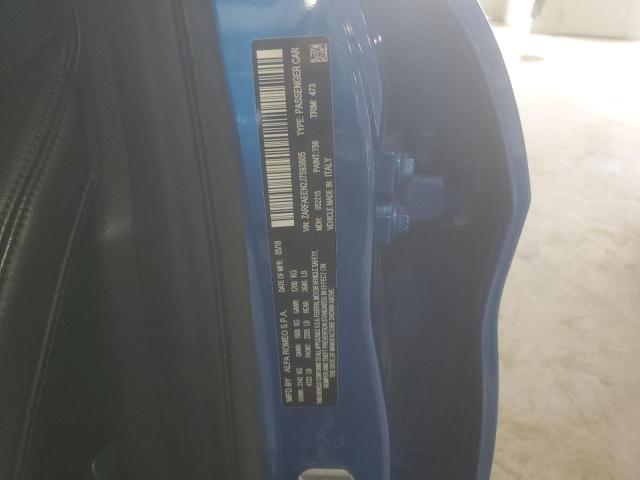 ZARFAEEN2J7593805 - 2018 ALFA ROMEO GIULIA TI Q4 BLUE photo 12