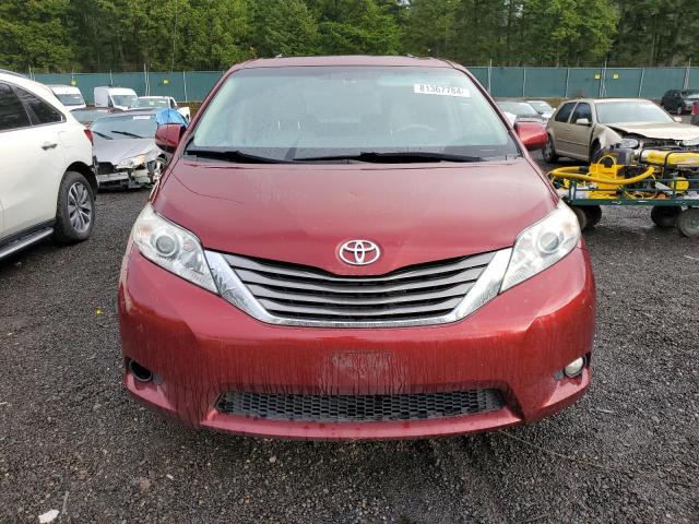 5TDYK3DC5BS025155 - 2011 TOYOTA SIENNA XLE RED photo 5