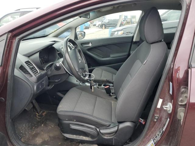 3KPFL4A78JE217311 - 2018 KIA FORTE LX BURGUNDY photo 7