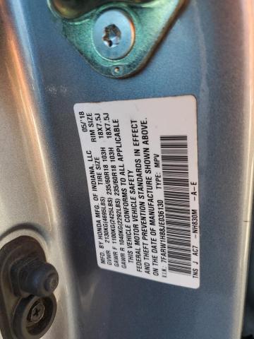 7FARW1H88JE036130 - 2018 HONDA CR-V EXL Argent photo 13