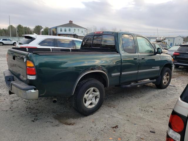 5TBBT4414YS075490 - 2000 TOYOTA TUNDRA ACCESS CAB GREEN photo 3