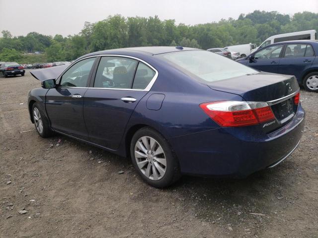 1HGCR2F81EA186632 - 2014 HONDA ACCORD EXL BLUE photo 2