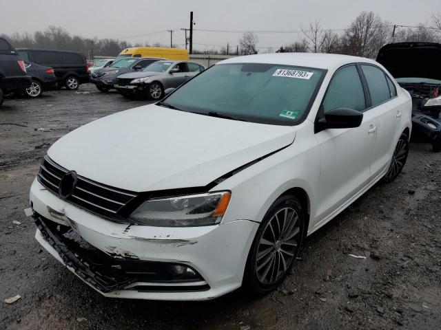 3VWD17AJ0GM376183 - 2016 VOLKSWAGEN JETTA SPORT WHITE photo 1