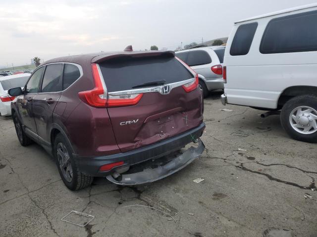 7FARW1H84JE044807 - 2018 HONDA CR-V EXL BURGUNDY photo 2