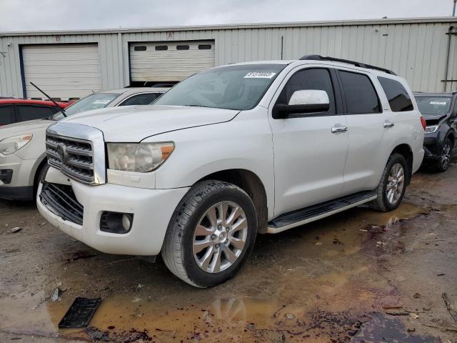 5TDBY67A48S012616 - 2008 TOYOTA SEQUOIA PLATINUM WHITE photo 1