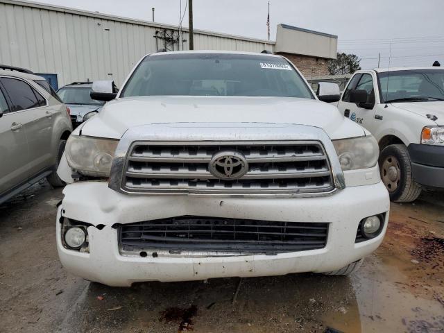 5TDBY67A48S012616 - 2008 TOYOTA SEQUOIA PLATINUM WHITE photo 5